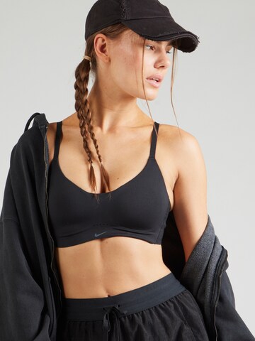 NIKE - Bustier Sujetador deportivo 'ALATE MINIMALIST' en negro: frente