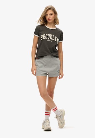 Wide Leg Pantalon Superdry en gris