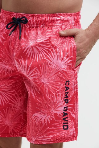 CAMP DAVID Board Shorts in Red