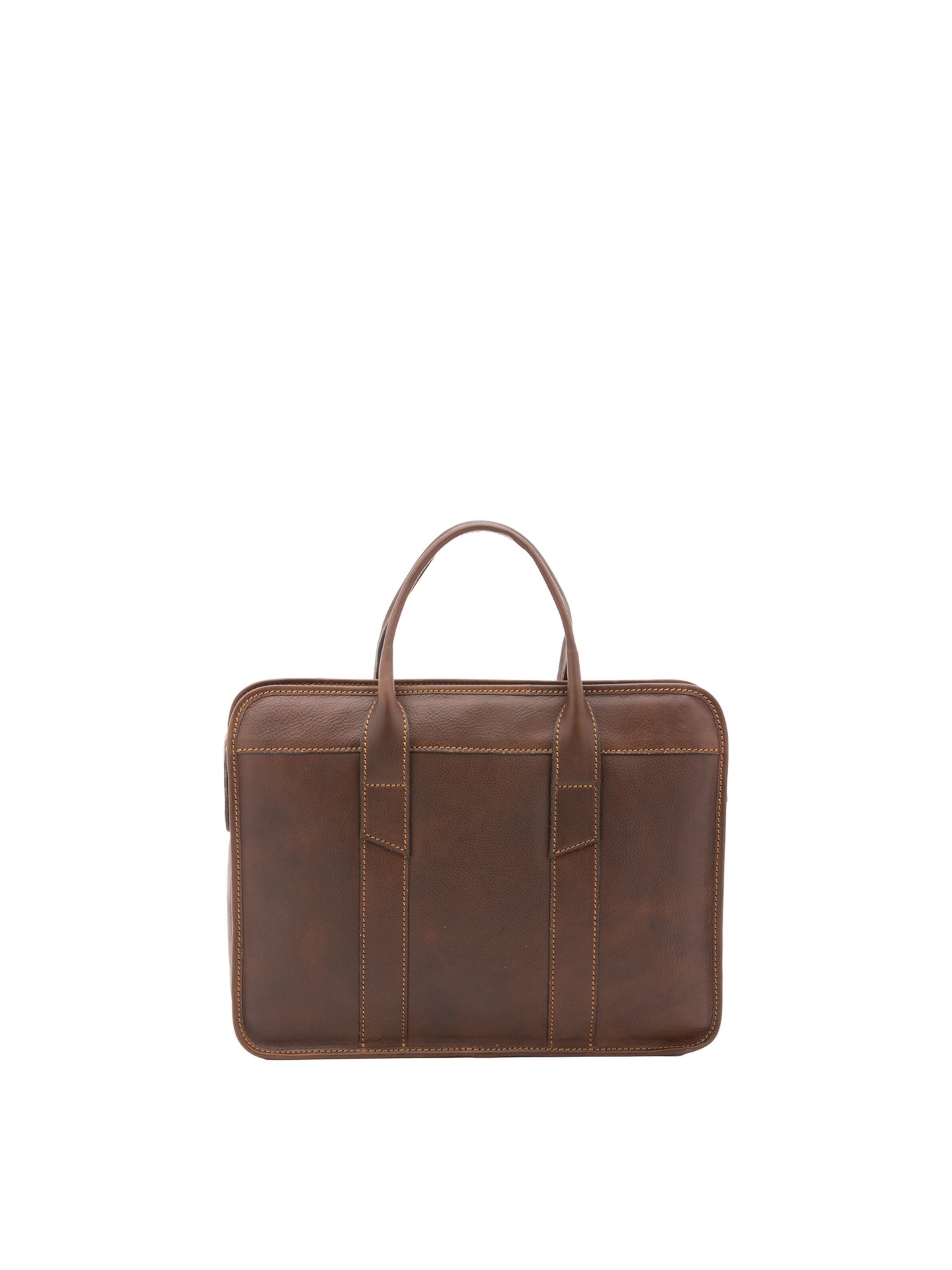 Borsa a mano 'Borsa a Mano Vera Pelle Alessia Firenze - Made in Italy' di Alessia Firenze in marrone: frontale