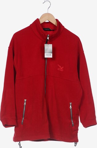 SALEWA Sweatshirt & Zip-Up Hoodie in XL in Red: front