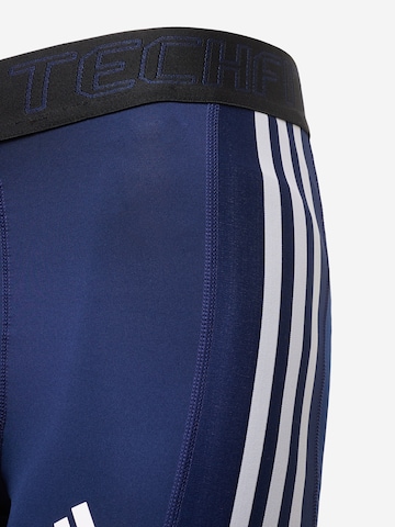 ADIDAS PERFORMANCE Skinny Sportshorts in Blau