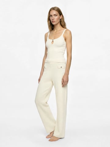 Karl Lagerfeld - Pierna ancha Pantalón en beige
