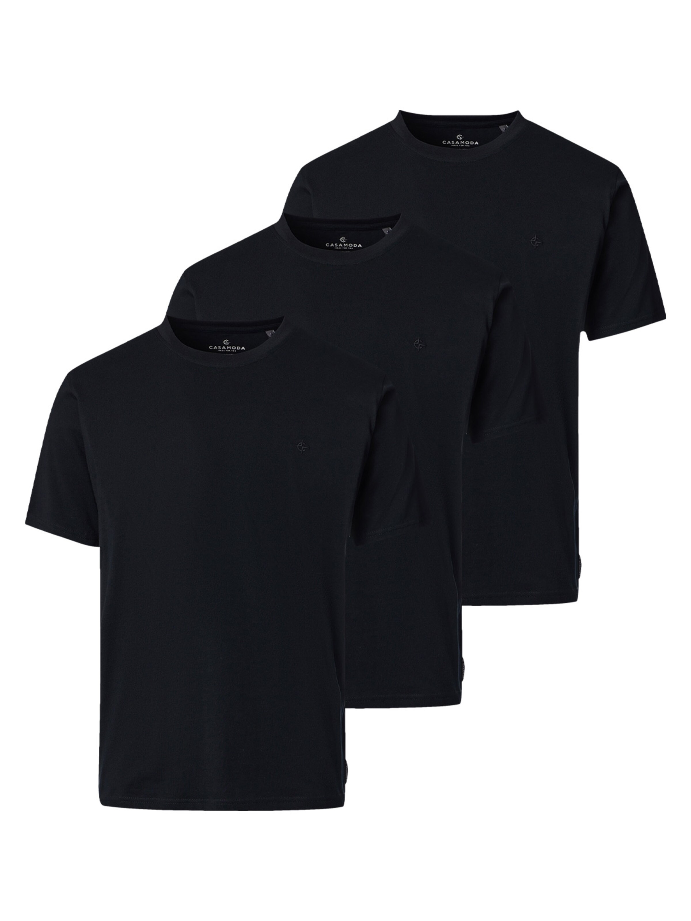 CASAMODA Shirt 'Basic'‌‌‌‌‌‌‌‌‌‌ in Schwarz: Vorderseite