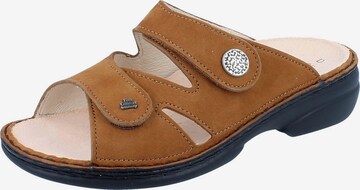 Finn Comfort Mules in Brown: front