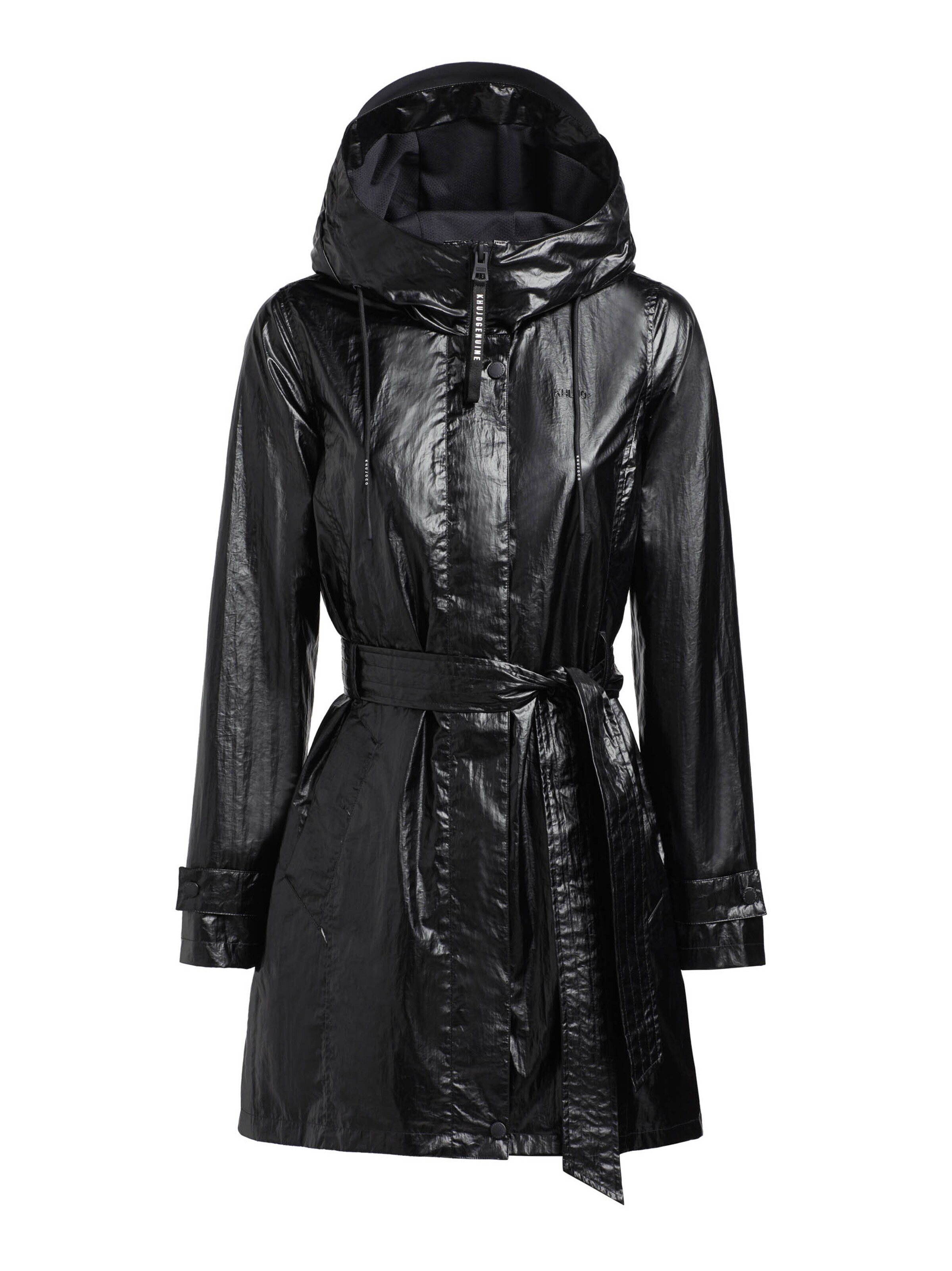 khujo Raincoat 'Alecia2' in Black: front