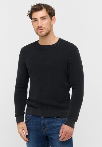 MUSTANG Pullover 'Elliot' in Schwarz: Vorderseite