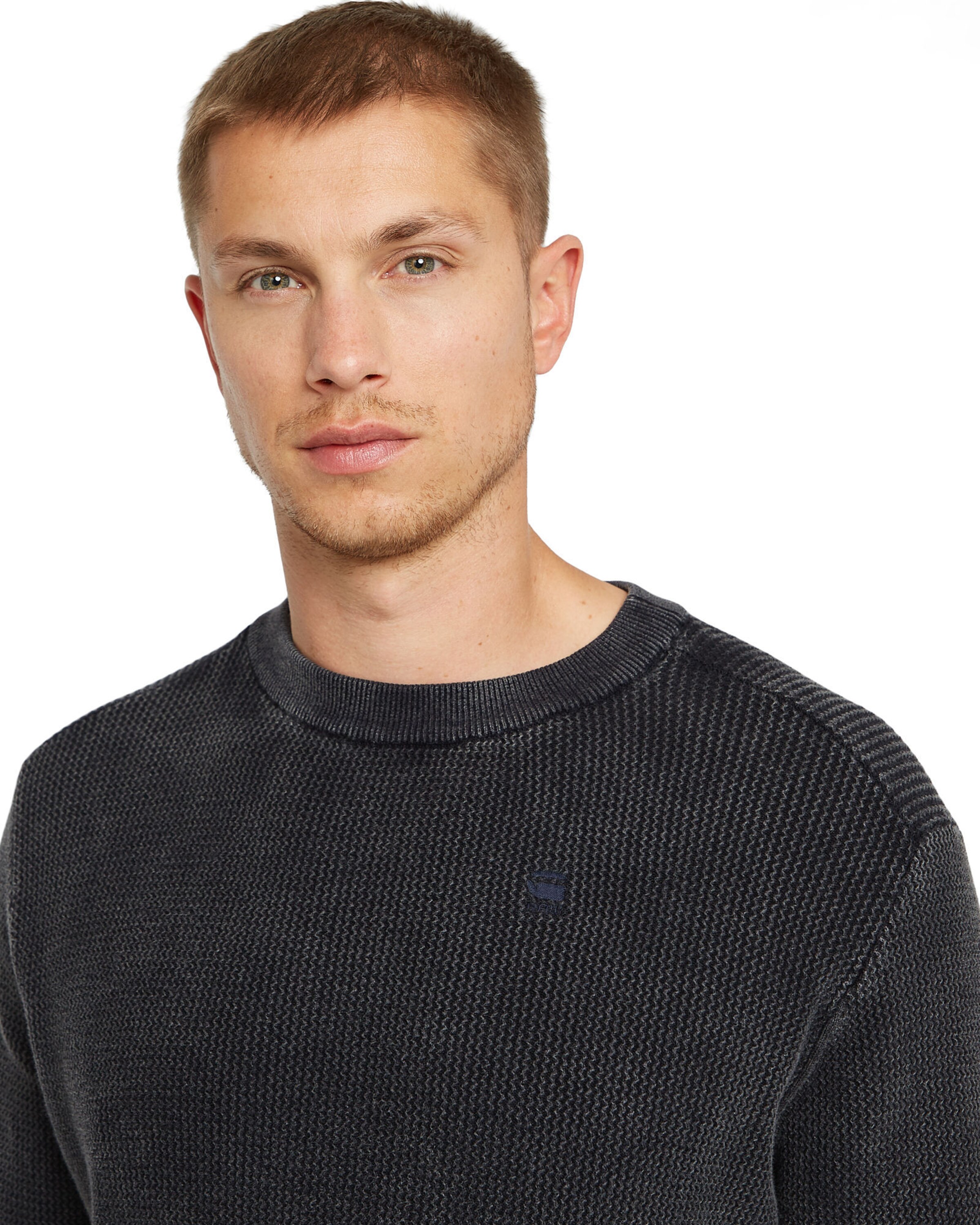 G-STAR Pullover 'Serrated' in Blau