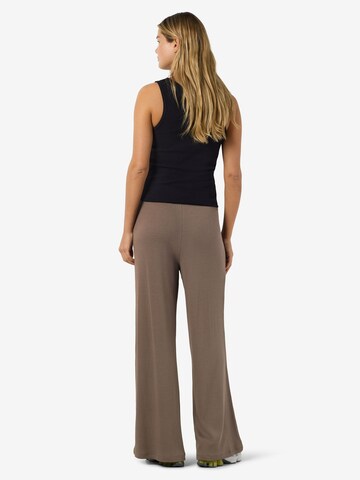 Noisy may Wide leg Trousers 'NMPASA' in Brown