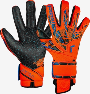 REUSCH Sporthandschoenen 'Attrakt Fusion Guardian' in Blauw: voorkant