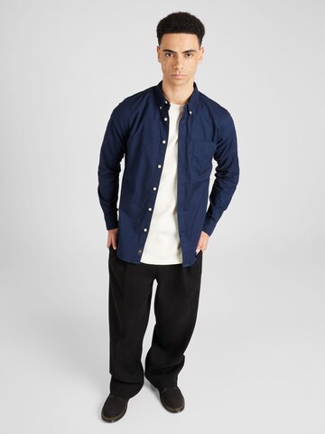 mėlyna Dockers Priglundantis modelis Marškiniai