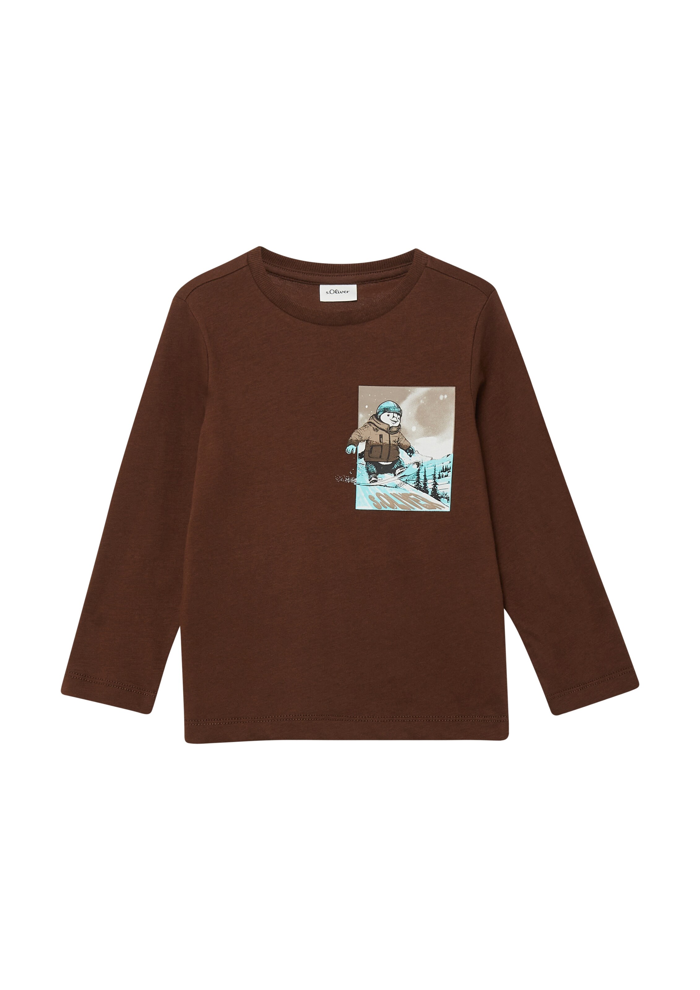 s.Oliver Shirt in Braun: Vorderseite