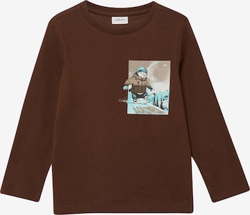T-Shirt s.Oliver en marron : devant