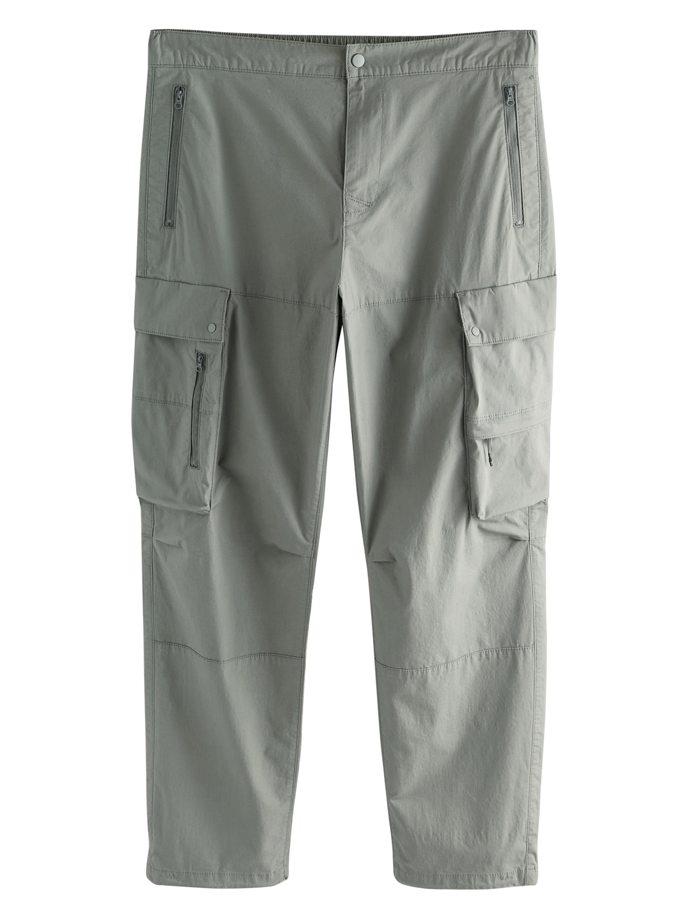 Next tavaline Klapptaskutega püksid, värv roheline: eest vaates