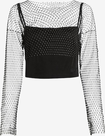 Haut KARL LAGERFELD JEANS en noir : devant
