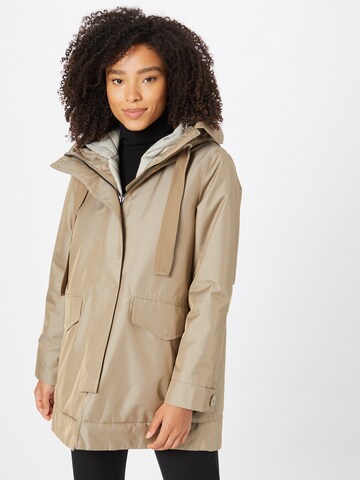 g-lab Between-Seasons Coat 'MIORA' in Beige: front