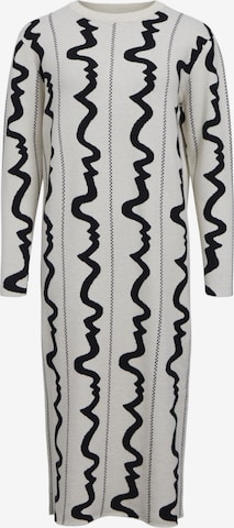 OBJECT Strikkjole 'OBJRay' i hvid: forside