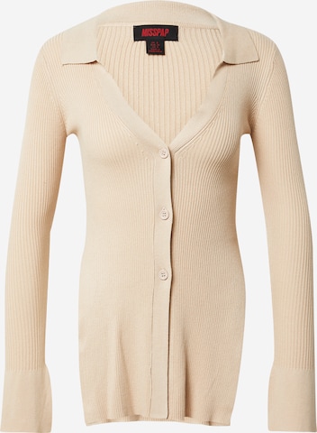 Misspap Strickjacke in Beige: predná strana