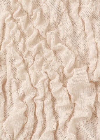 MANGO Knitted Top 'Nube' in Beige