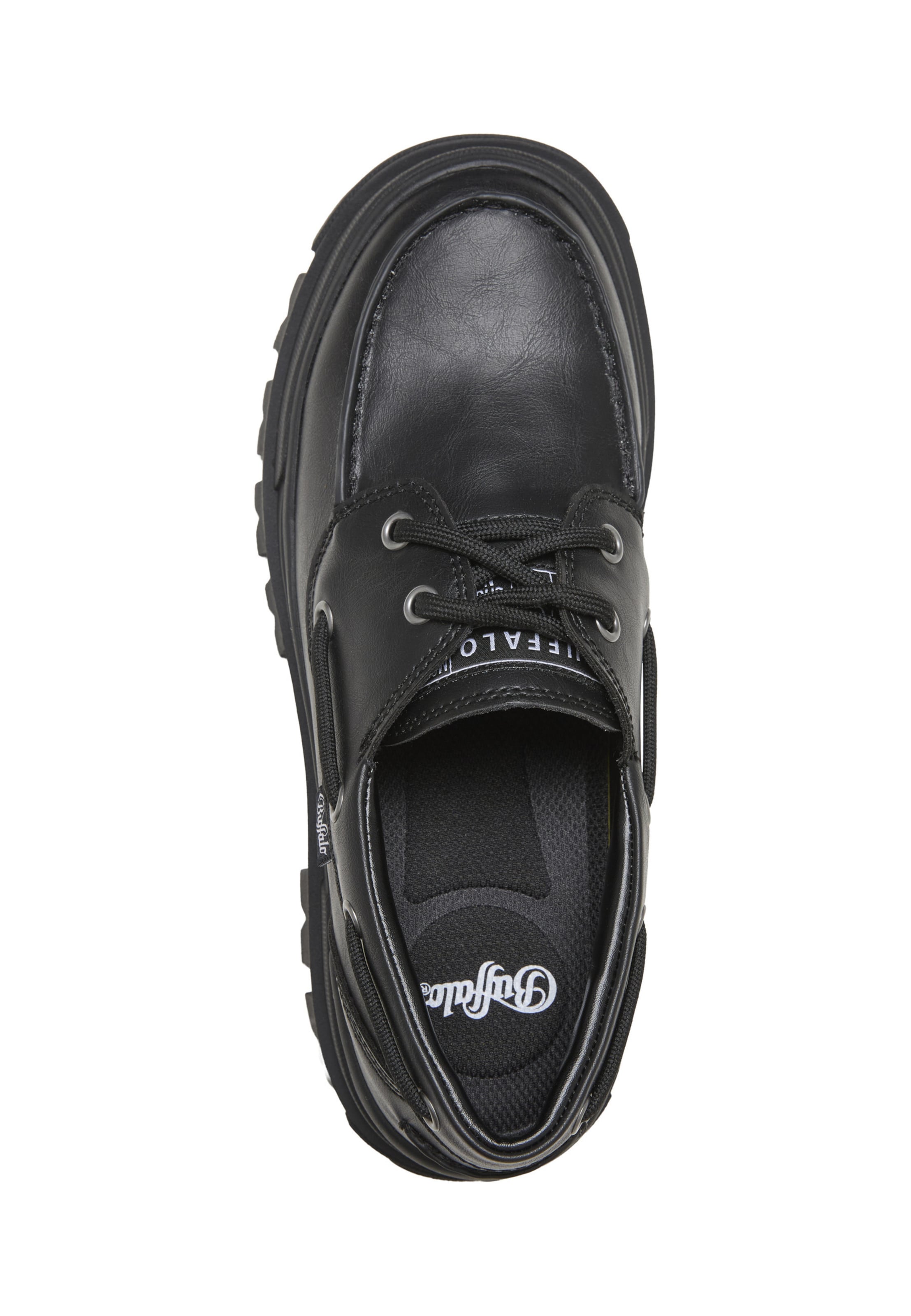 BUFFALO - Mocassins 'Aspha' em preto