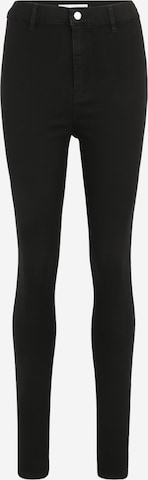 Topshop Tall Skinny Jeans in Black: front