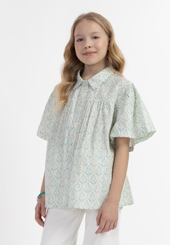 IZIA Blouse in Blue: front