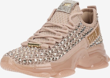 Baskets basses STEVE MADDEN en beige : devant
