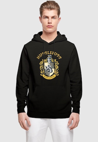 ABSOLUTE CULT Sweatshirt 'Harry Potter - Hufflepuff' in Schwarz: Vorderseite
