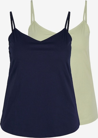 Zizzi Top in Blue: front