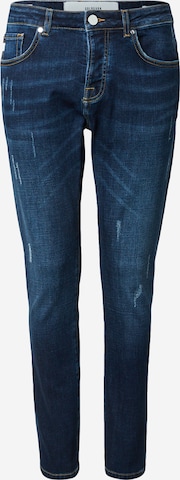 mėlyna Goldgarn Prigludęs Džinsai 'U2 I': priekis