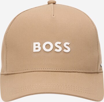 Chapeau BOSS en beige : devant