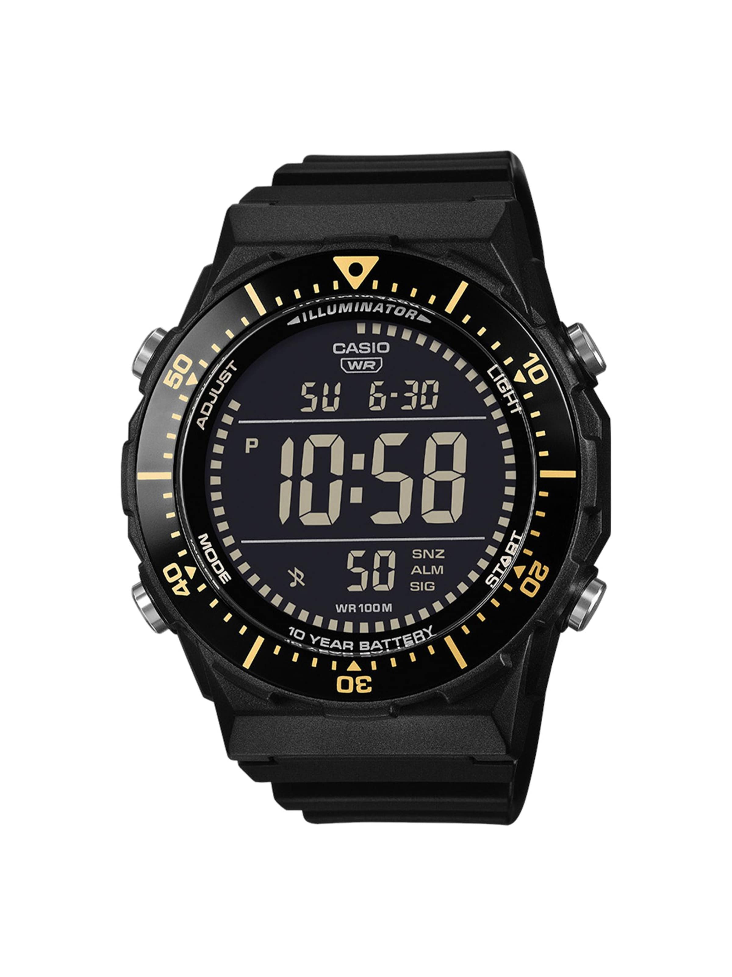 CASIO Digitaal horloge 'Statement' in Zwart: voorkant
