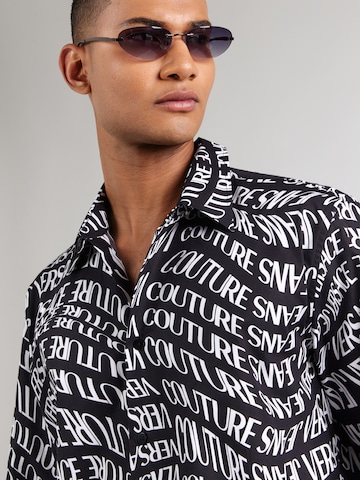 Versace Jeans Couture Comfort fit Button Up Shirt in Black