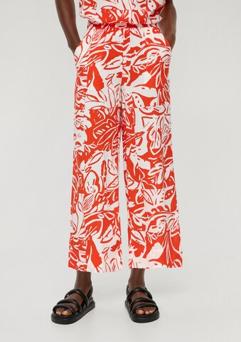 s.Oliver Wide Leg Hose in Orange