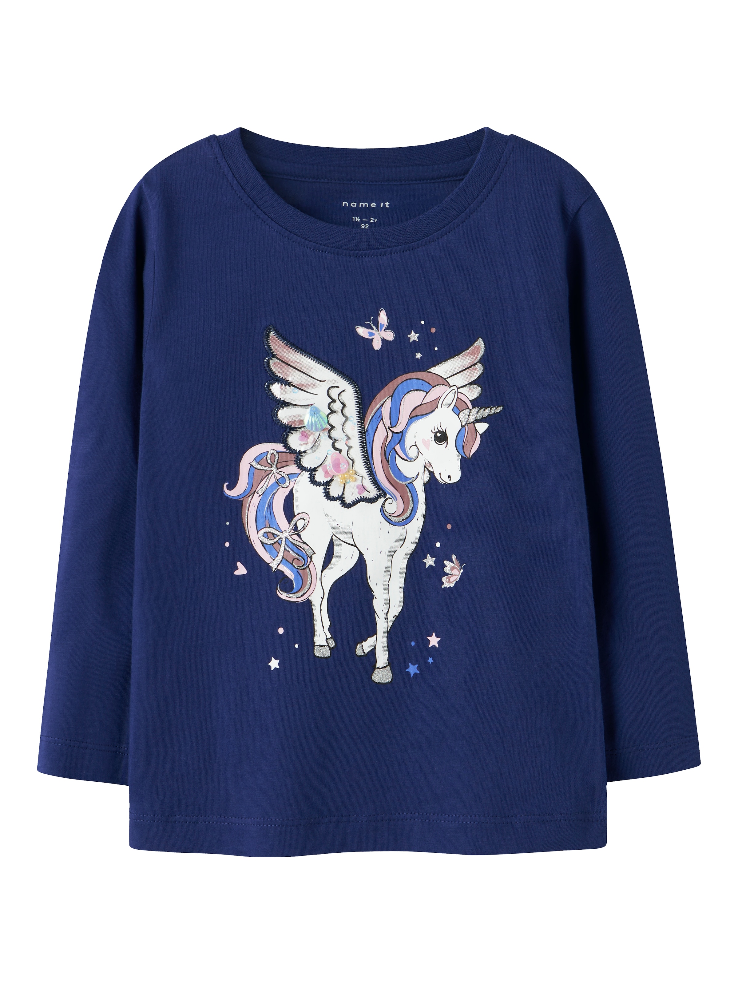 NAME IT Футболка 'NMFNINNA' в Синий: спереди