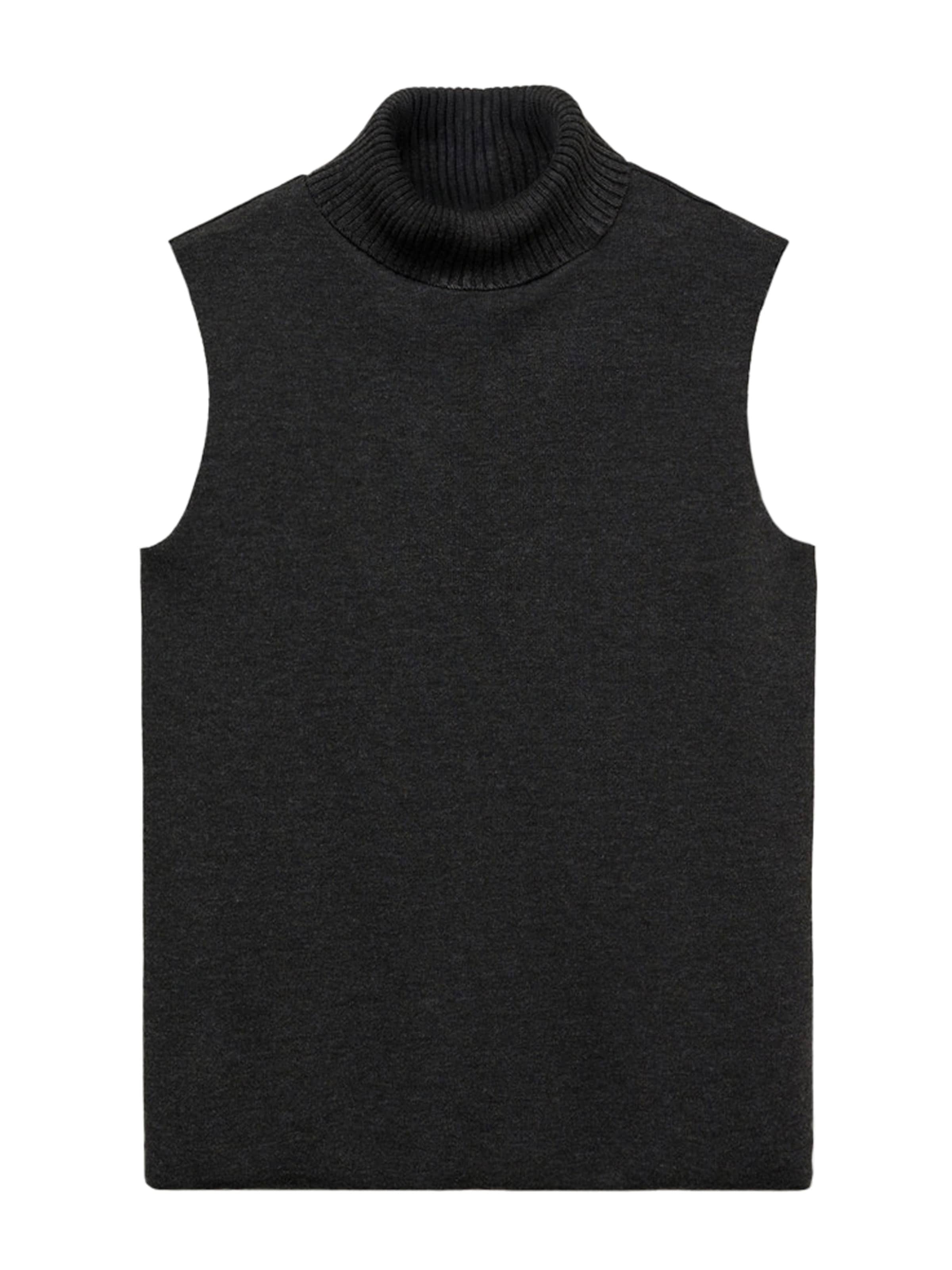 MANGO Top z dzianiny 'MICHIGAN' w kolorze szary: przód