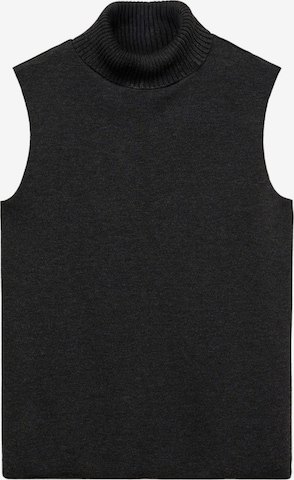 Top brodat 'MICHIGAN' de la MANGO pe gri: față