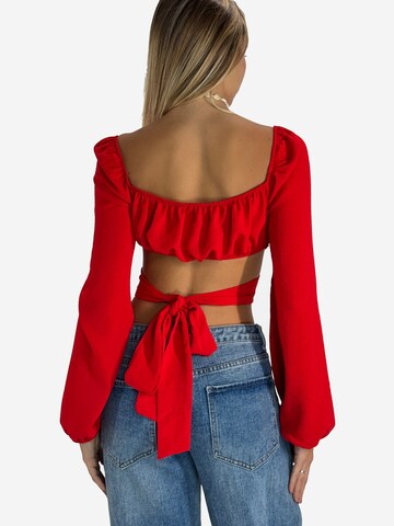 Elara Bluse in Rot