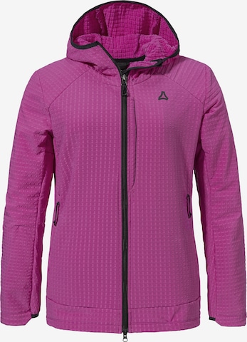 Schöffel Athletic fleece jacket 'Enixa' in Pink: front