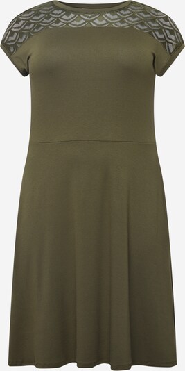 ONLY Carmakoma Kleid 'FLAKE' in oliv, Produktansicht