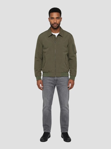 Veste mi-saison Schott NYC en vert : devant
