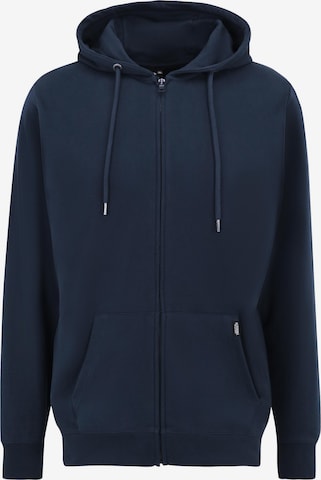 Oldskull Sweatjacke 'Plain Basic' in Blau: Vorderseite