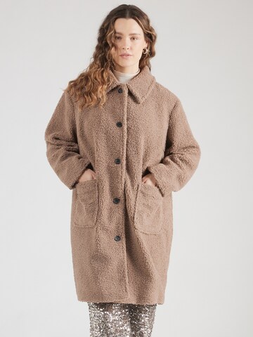 PIECES Curve Between-seasons coat 'PCNADDY' in Grey: front