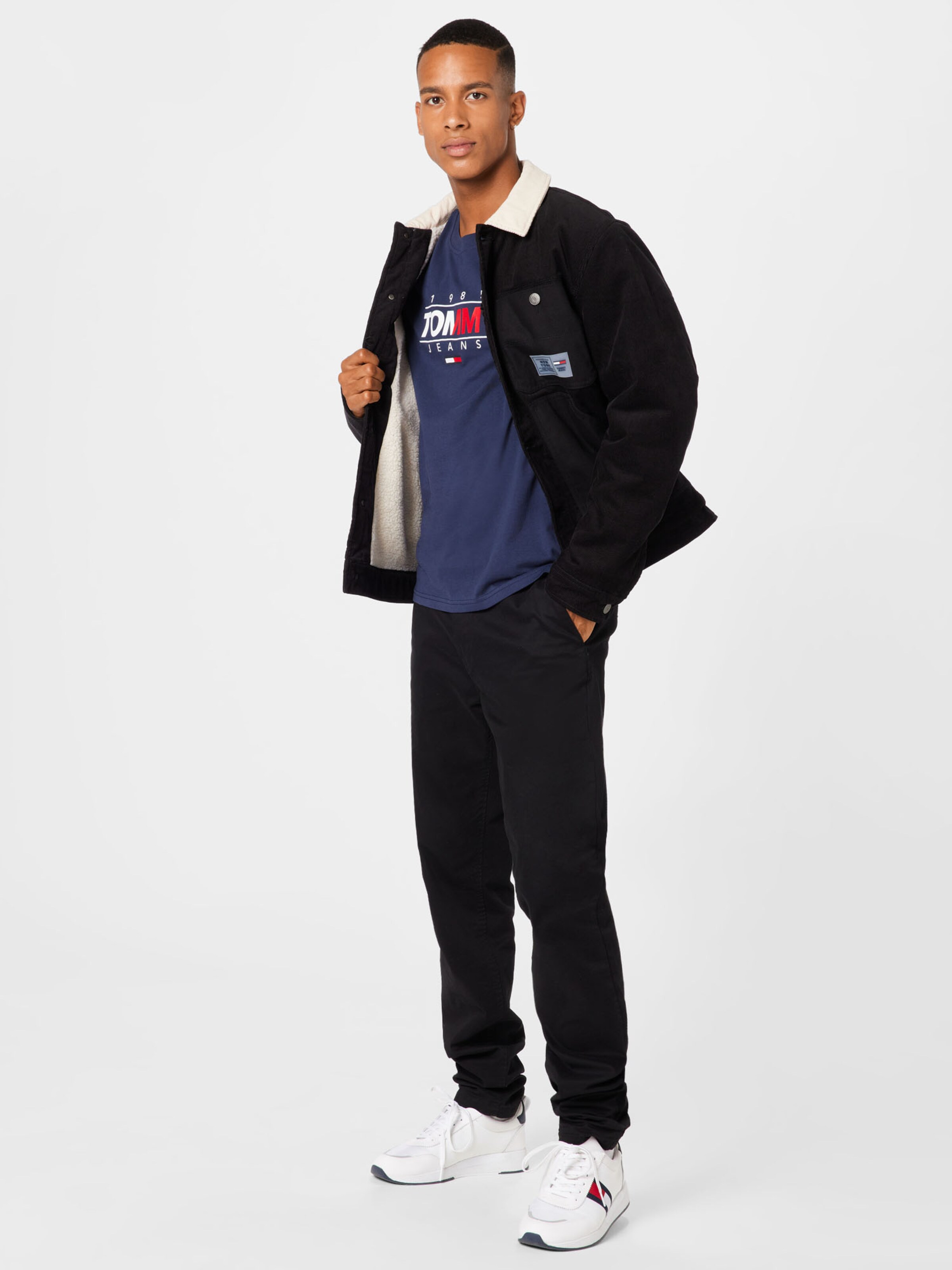 Männer Shirts Tommy Jeans T-Shirt in Navy - QI47634 Männer Shirts Tommy Jeans T-Shirt in Navy - QI47634