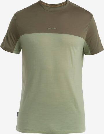 ICEBREAKER Функциональная футболка 'Cool-Lite Sphere III' в Зеленый: спереди