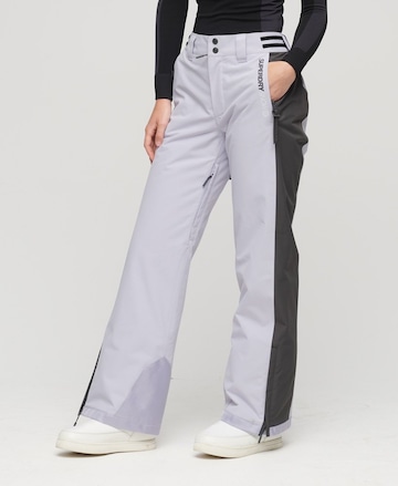 Wide Leg Pantalon de sport Superdry en violet : devant