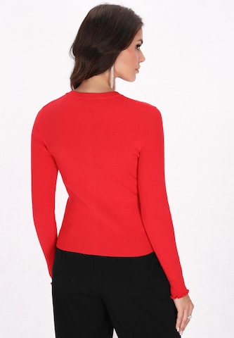faina Knit cardigan in Red