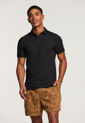 Shiwi Poloshirt 'JUSTIN' in Schwarz: predná strana