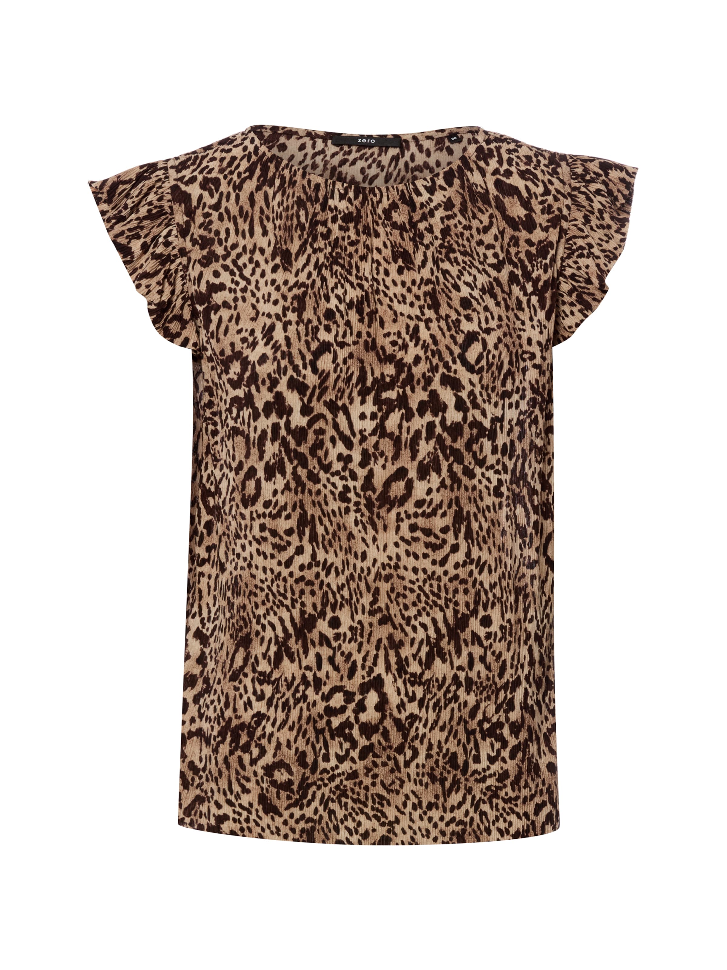 zero Bluse in Braun: Vorderseite