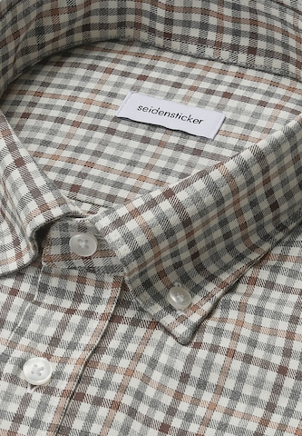 Coupe regular Chemise business SEIDENSTICKER en marron
